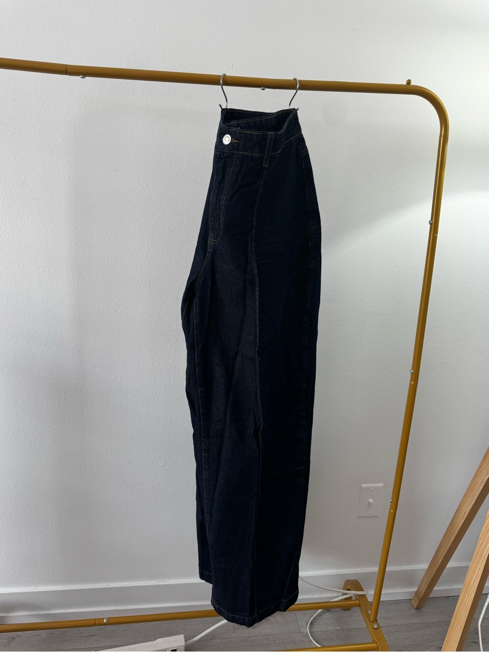 PrettyLittleThing Black High-Waist Wide Leg Jeans